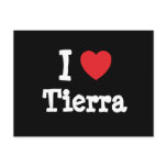 I love Tierra heart T-Shirt Post Cards