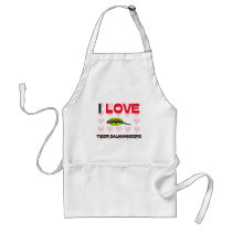 I Love Tiger Salamanders aprons