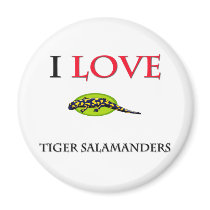 I Love Tiger Salamanders magnets