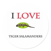 I Love Tiger Salamanders stickers