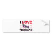 I Love Tiger Sharks Bumper Sticker