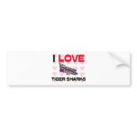 I Love Tiger Sharks Bumper Sticker
