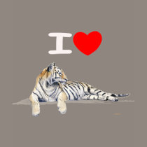 I love Tigers for dark t-shirts