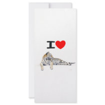 I love Tigers for light Personalized Rack Card