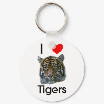 I love tigers Keychain