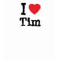 I love Tim heart custom personalized t-shirts