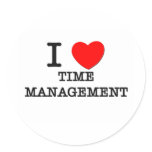 I Love Time Management Sticker