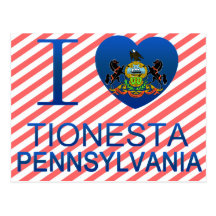 I Love Tionesta, PA Postcard