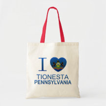 I Love Tionesta, PA Tote Bag