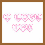 I Love TKD Poster Print posters