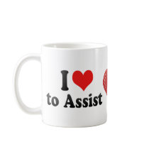 I Love to Assist Coffee Mug