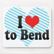 I Love to Bend Mouse Pads