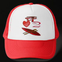 I Love To Canoe hats