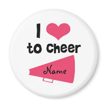 I love to Cheer - Cool Cheerleader Stuff Magnet