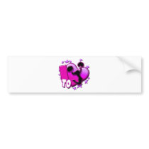 I Love to Cheer (Pink) Bumper Sticker