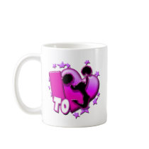 I Love to Cheer (Pink) Coffee Mugs