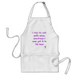 "I love to cook with wine..." Apron aprons
