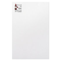 I Love To Cook With Wine - Even In Food Stationery