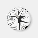I Love To Dance Fridge Magnets