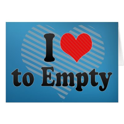 to empty greeting cards by