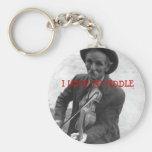 "I LOVE TO FIDDLE" KEYCHAIN