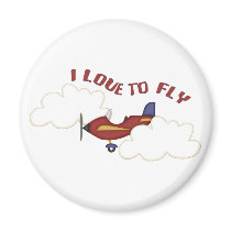 I Love To Fly magnets