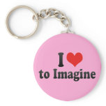 I Love to Imagine Key Chain