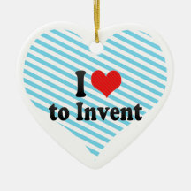 I Love to Invent Christmas Tree Ornaments