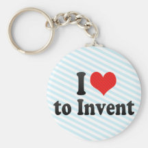 I Love to Invent Keychain