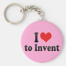 I Love to Invent Keychain