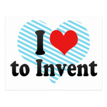 I Love to Invent Post Card