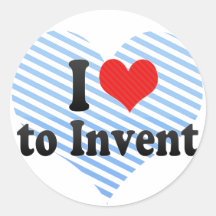 I Love to Invent Stickers