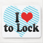 I Love to Lock Mousepad