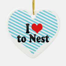 I Love to Nest Christmas Tree Ornament