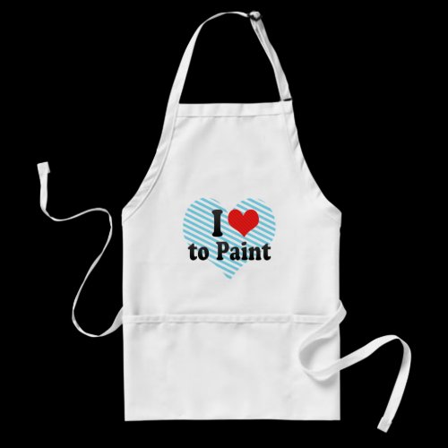 I Love to Paint Aprons