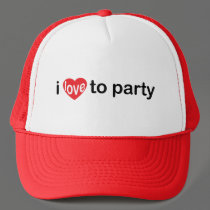 I love to party hats