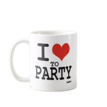 i love to party mug
