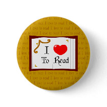 I Love To Read buttons