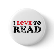 I Love To Read Distressed Pin