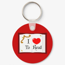 I Love To Read keychains