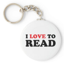 I Love To Read keychains
