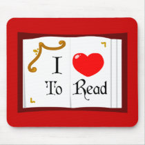I Love To Read mousepads by toxiferous I Love To Read mousepads