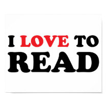 I Love To Read posters