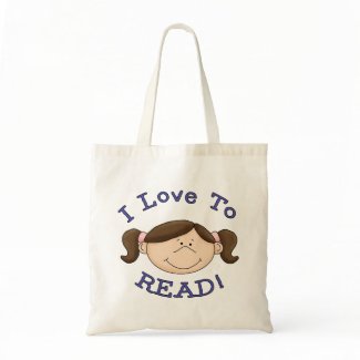 I Love to Read Tote Bag bag