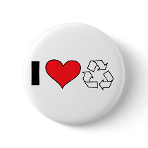 I love to recycle buttons