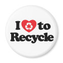 I love to Recycle Magnet by pbandjellytime I love to Recycle Magnet
