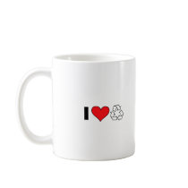 I love to recycle mug