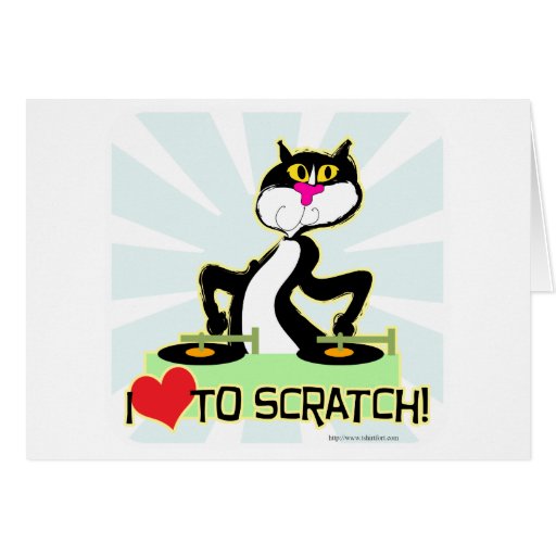 I love to Scratch Greeting Card Zazzle