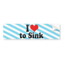 I Love to Sink Bumper Sticker