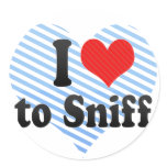 I Love to Sniff stickers